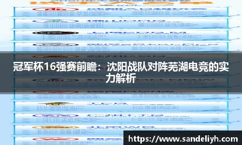 冠军杯16强赛前瞻：沈阳战队对阵芜湖电竞的实力解析
